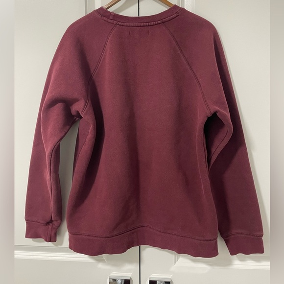 BRUNETTE THE LABEL- Brunette" Classic Sweatshirt | Burgundy - Picture 2 of 4
